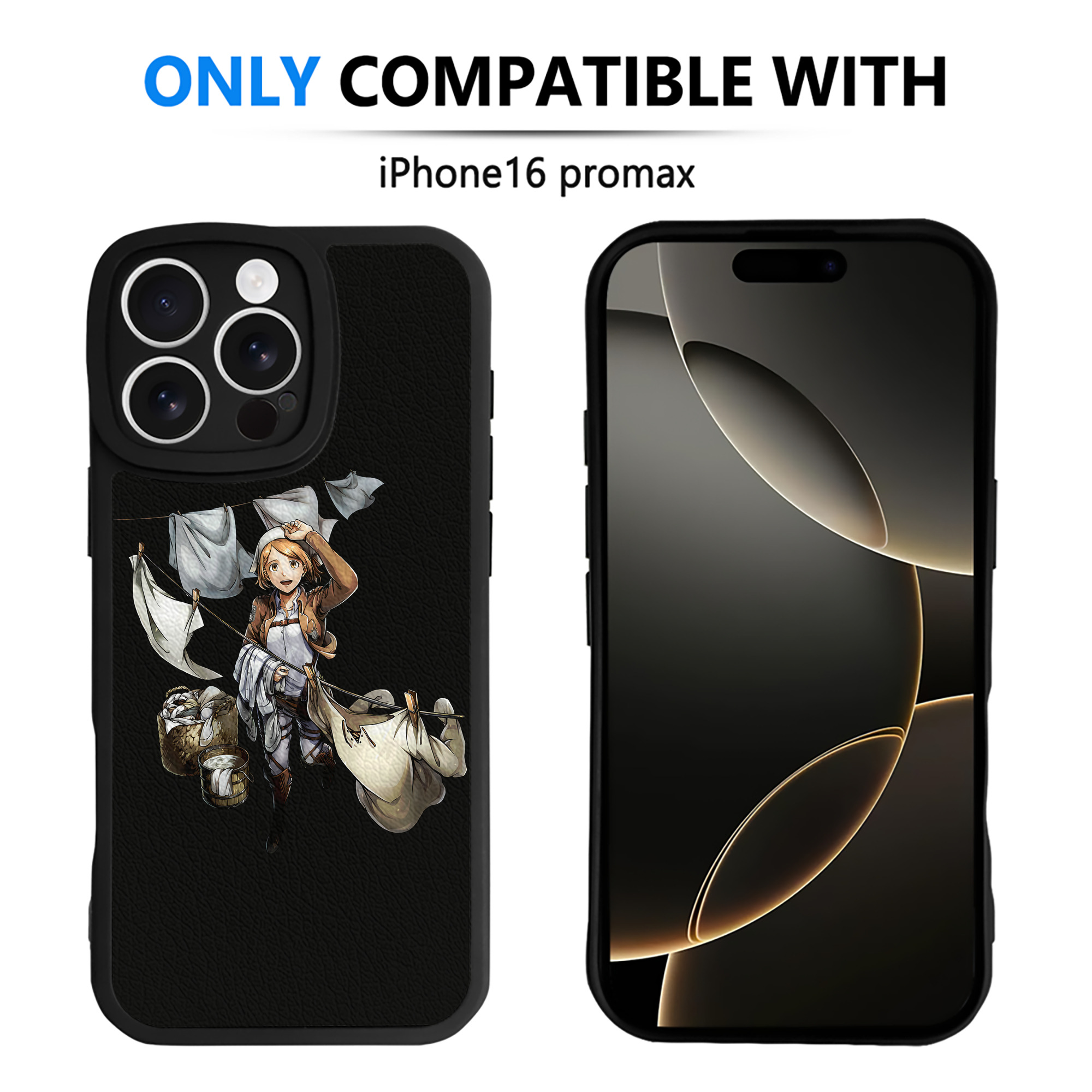 （画像用） 進撃の巨人 ペトラ·ラル Attack on Titan Petra Rall 【iPhone 16シリーズ対応】シリコンスマホケース（レザー調） 材質：シリコン
